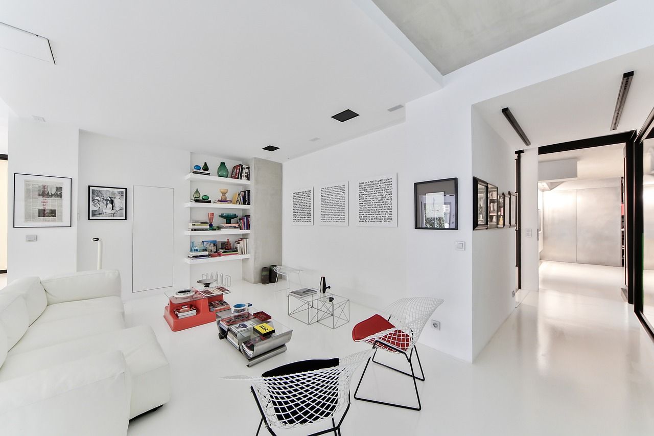 Pokój dzienny w stylu minimalistycznym